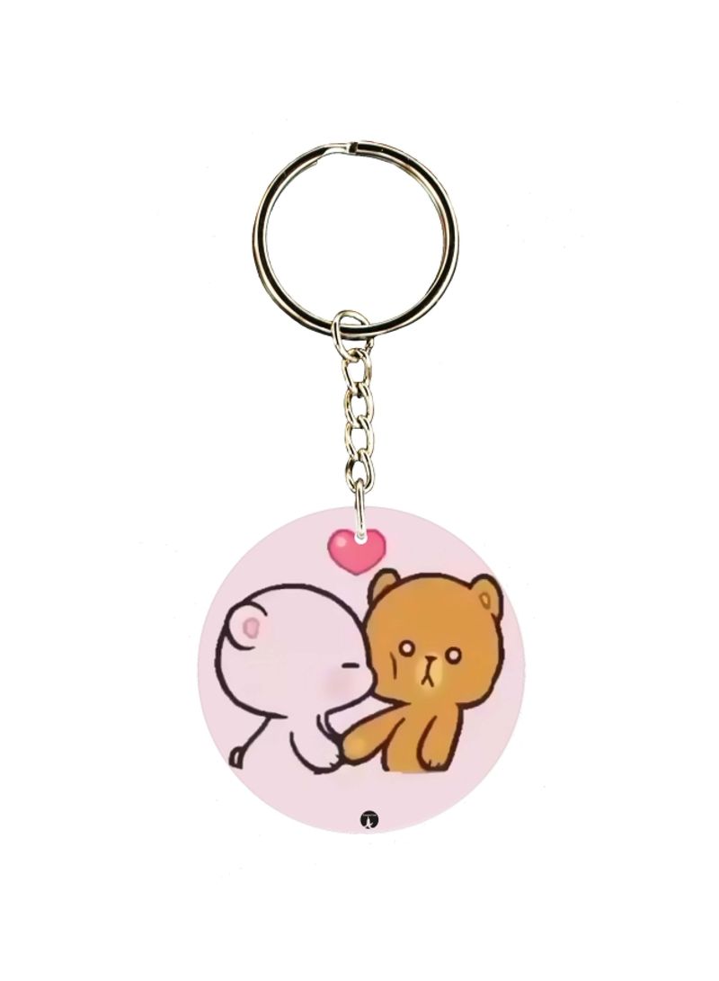 RKN Teddy Bear Printed Keychain