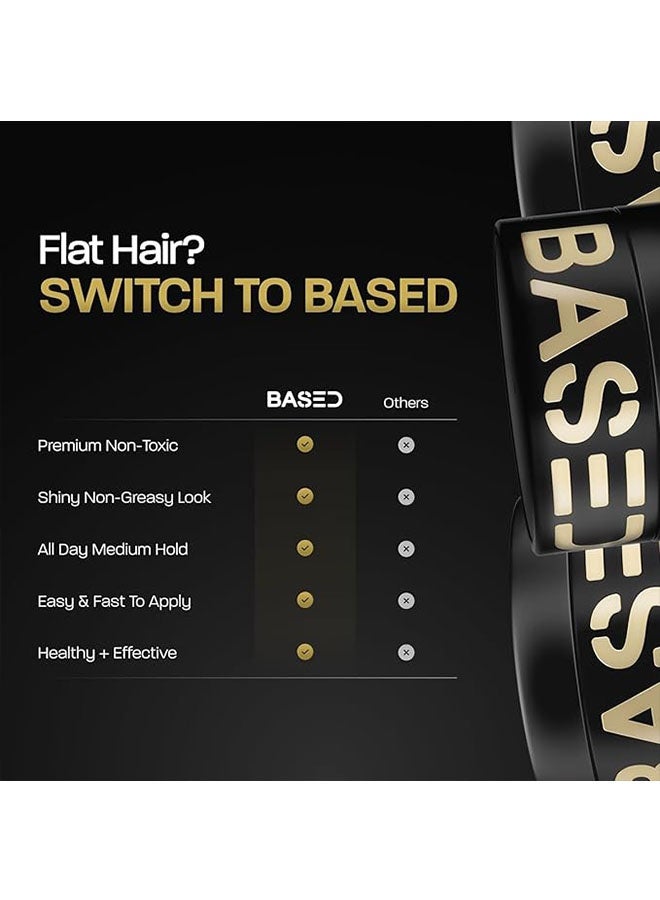 Based Quality Hair Care Pomade for Men with Medium Hold Natural Shine and Fragrance, Easy to Apply and Excellent for All Hair Types Moisturizing and Nutr Pomade - Image 5