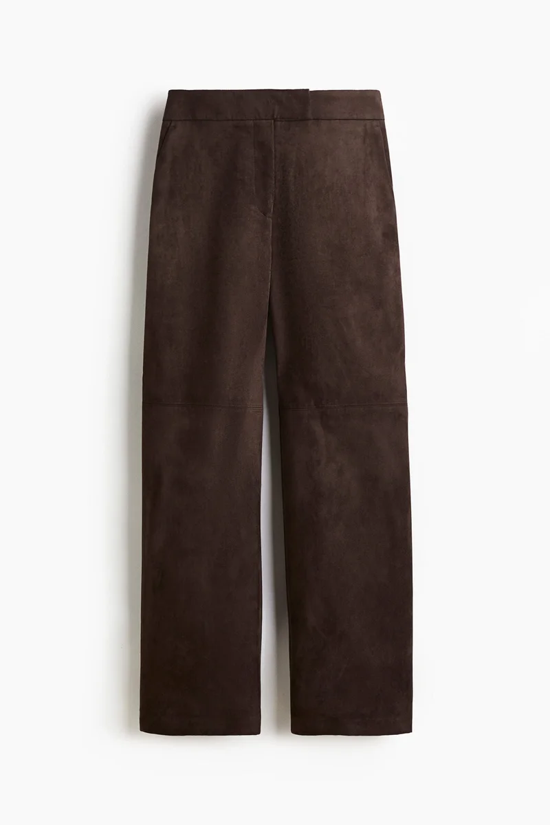 H&M Straight-leg coated trousers