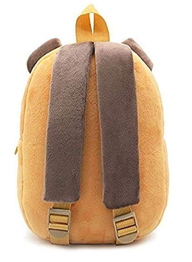 Black hill Cute Kids Backpack Toddler Bag Plush Animal Cartoon Mini Travel Bag for Baby Girl boy 1-6 Years (sherpi Dog)-Brown - Image 5