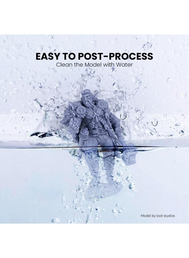 ELEGOO Water Washable 3D Printer Resin LCD UV-Curing Resin 405nm Standard Photopolymer Resin for Mars Saturn Jupiter MSLA DLP LCD 3D Printing 1000Gram Clear Red - Image 2