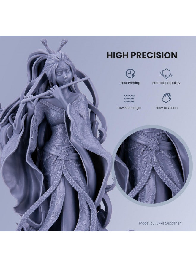 ELEGOO Water Washable 3D Printer Resin LCD UV-Curing Resin 405nm Standard Photopolymer Resin for Mars Saturn Jupiter MSLA DLP LCD 3D Printing 1000Gram Clear Red - Image 1