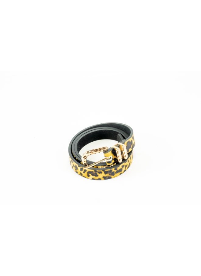 Generic Yellow Camouflaged Leather Waist Belt for her 110 CM  - Image 2