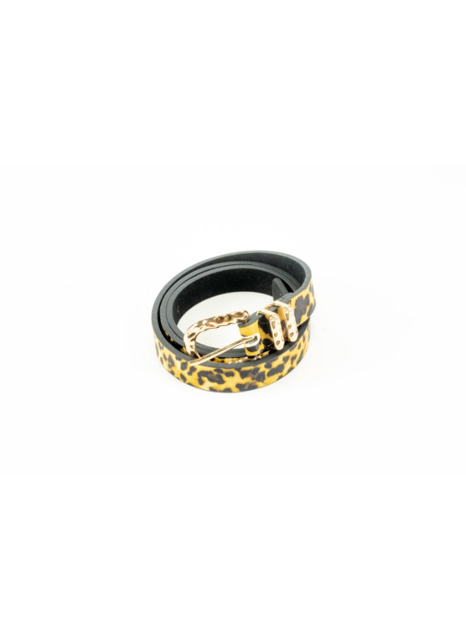 Generic Yellow Camouflaged Leather Waist Belt for her 110 CM  - Image 1
