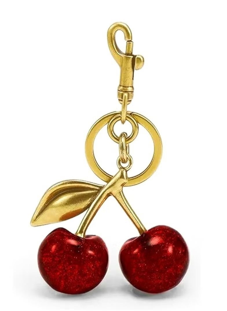 Generic Cherry Bag Charm Keychain, Car Accessory, Gift for Women.  - Image 1