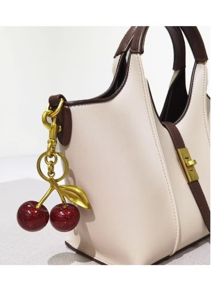 Generic Cherry Bag Charm Keychain, Car Accessory, Gift for Women.  - Image 2