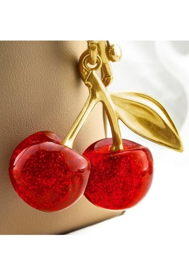 Generic Cherry Bag Charm Keychain, Car Accessory, Gift for Women.  - Image 3