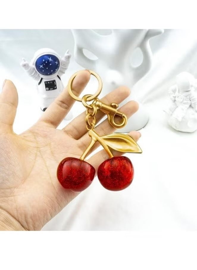 Generic Cherry Bag Charm Keychain, Car Accessory, Gift for Women.  - Image 4
