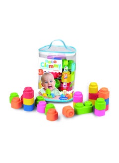 Clementoni Blocks Bag With 48 Bricks- For Age 6 Months+ Years Old  - Image 1