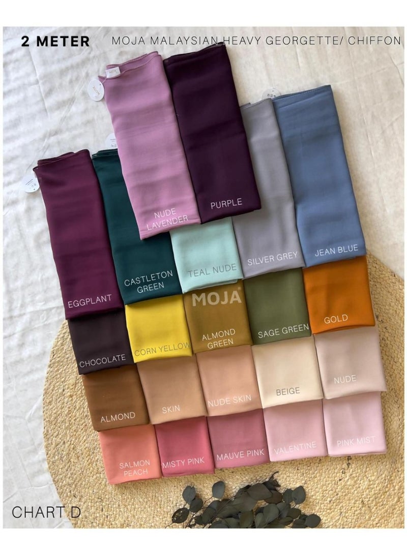 Moja Hijab Bundle – 22 Colours Set | Premium Quality, Soft & Breathable Fabric - Image 3