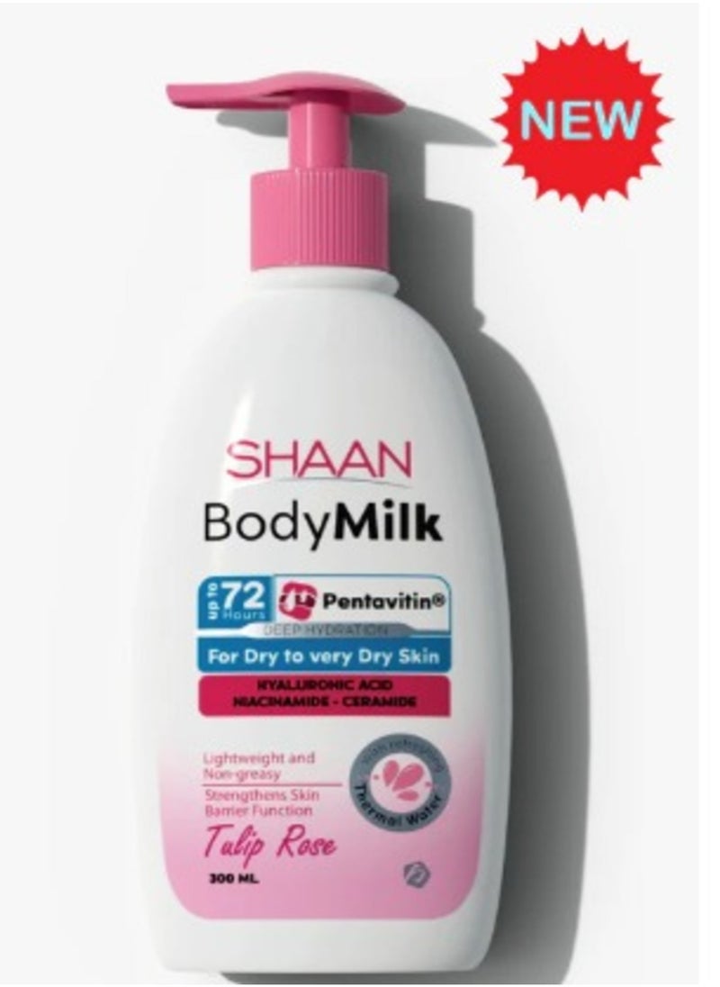 Shaan - Shaan Body Milk Tulip Rose 300 ml - Image 1