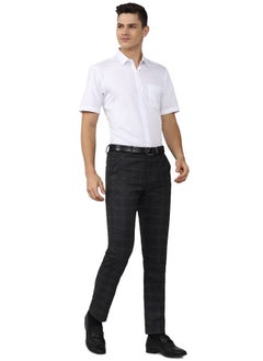 Peter England Peter England Men's Solid Regular Fit Shirt (PESHMNUB750415_White 44)  - Image 5