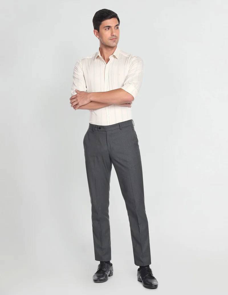 Arrow  Cutaway Collar Vertical Stripe Shirt for Men | Best Price UAE