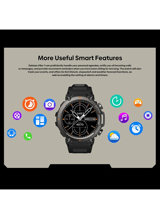Zeblaze VIBE 7 Smart Watch, 1.39-Inch TFT FullTouch Screen, BT Call Fitness Tracker, IP68 Waterproof, Blood Oxygen, Sleep, Heart Rate, Blood Pressure Monitor, Multiple Sports Mode Notification, Call, Sedentary Reminder, Compatible with Android iOS  - Image 5