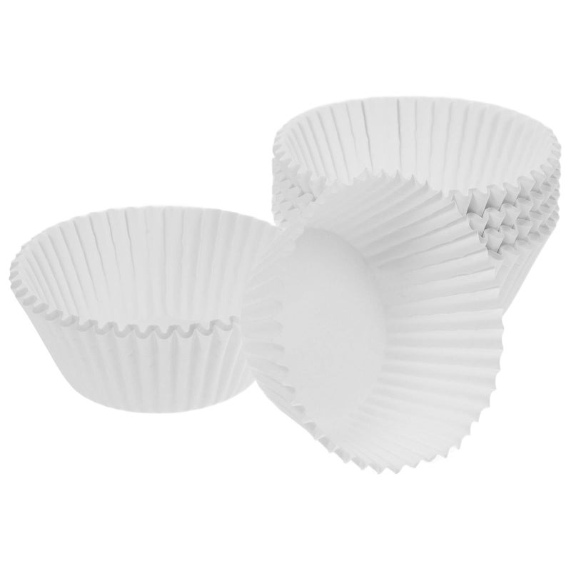 100 Pcs White Greaseproof Paper Baking Cups Muffin Liners For Dessert And Party - Image 2