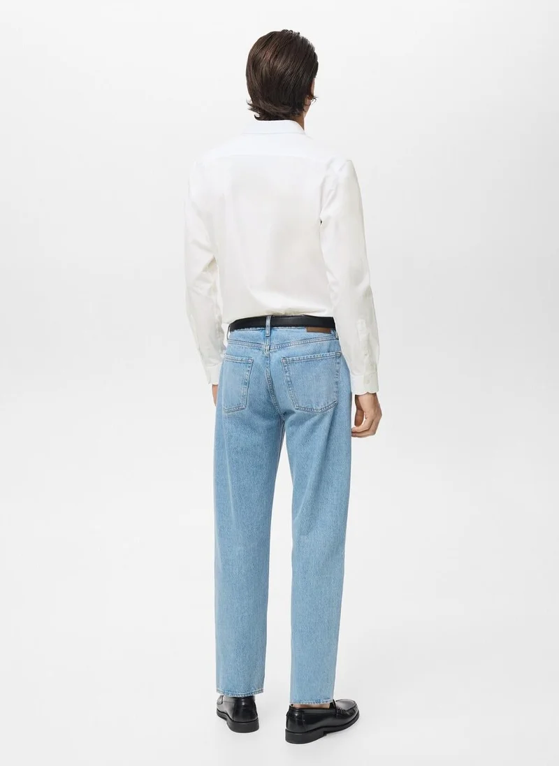 مانجو مان Regular-fit 100% cotton shirt