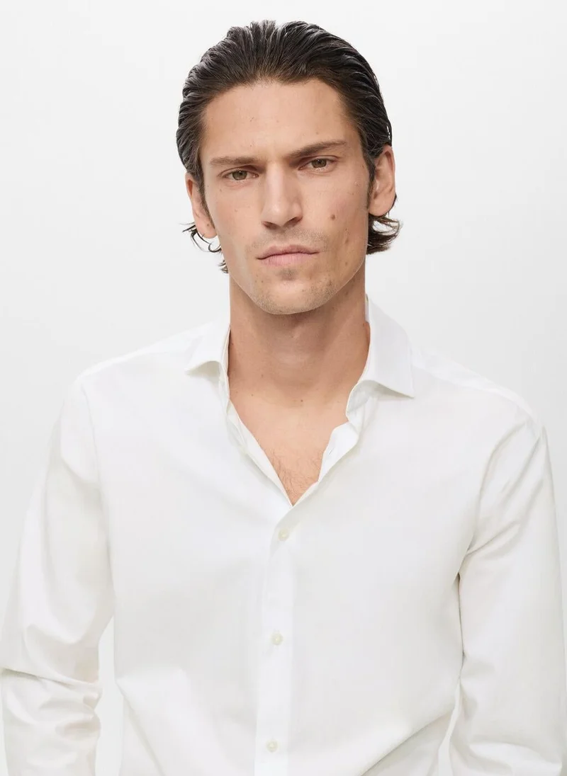 مانجو مان Regular-fit 100% cotton shirt