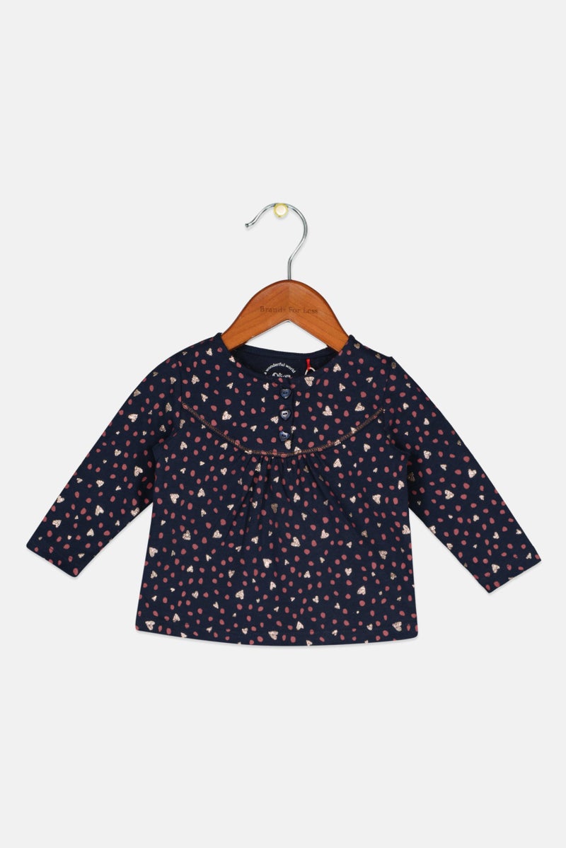 s.Oliver Toddlers Girl Allover Print Top, Multicolor - Image 1