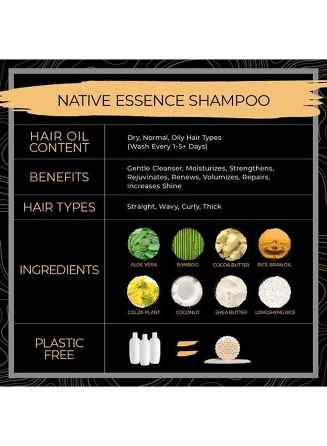 Viori Shampoo Bar, Native Essence Fragrance-free - Handcrafted with Longsheng Rice Water & Natural Ingredients - Sulfate-free, Paraben-free, Phthalate-free, pH balanced 100% Vegan, Zero-Waste - Image 3