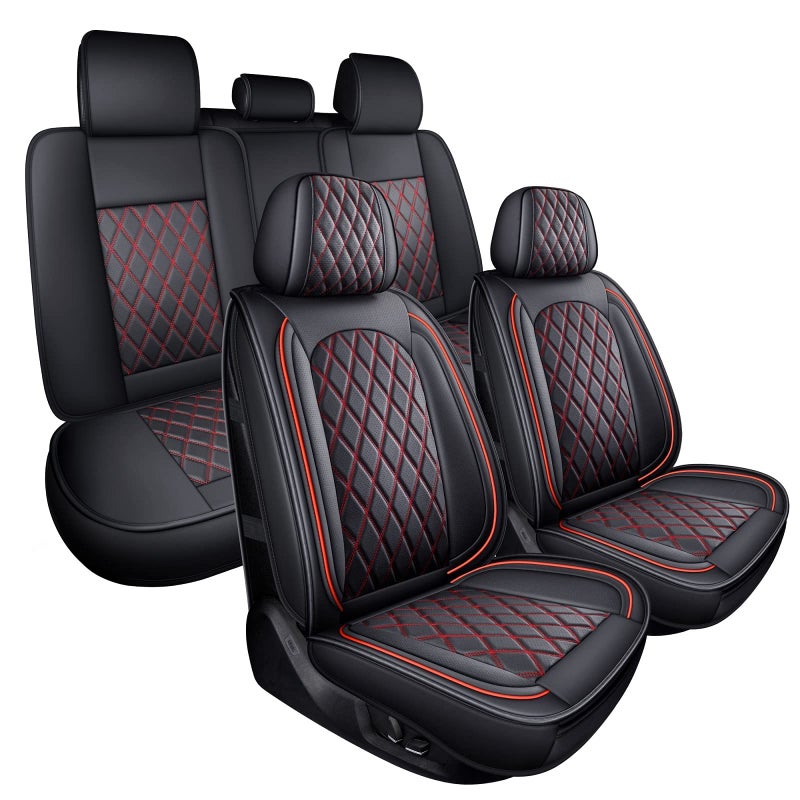 MIROZO Seat Covers for Car,Waterproof Seat Cover Full Set Vehicle Cushion Cover Automotive Seat Protector Breathable Universal Fit for Most Sedan, Truck and SUV for Tacoma Rogue CX5 Chevy - Image 1