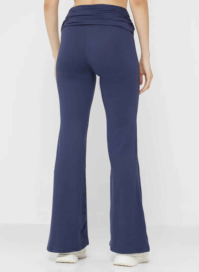 FRWD Foldover Waist Seamless Flared Leggings