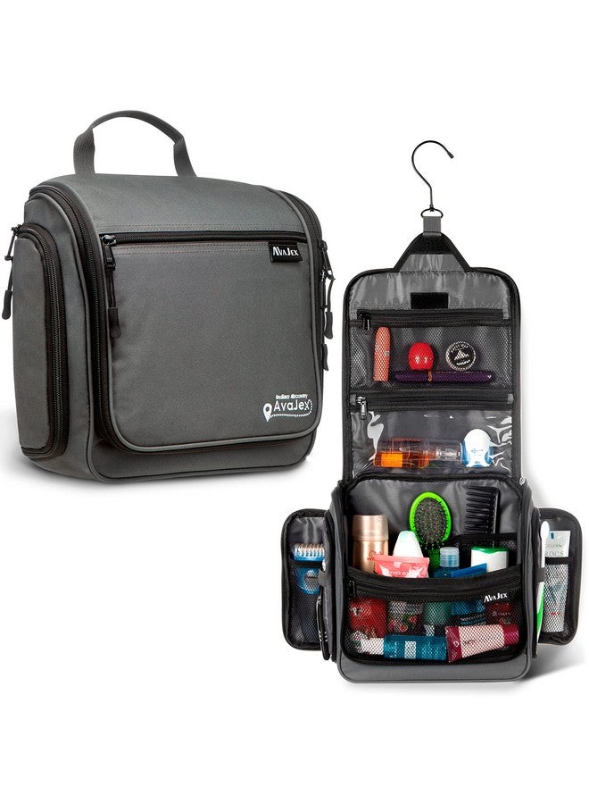 AvaJex Travel Toiletry Bag For Men And Women Large Hanging Toiletry Organizer Waterproof Hygiene Bag With Metal Xxl Swivel Hook, With Ykk Zippers And 19 Compartments For Toiletries, Makeup, Cosmetics - Image 1