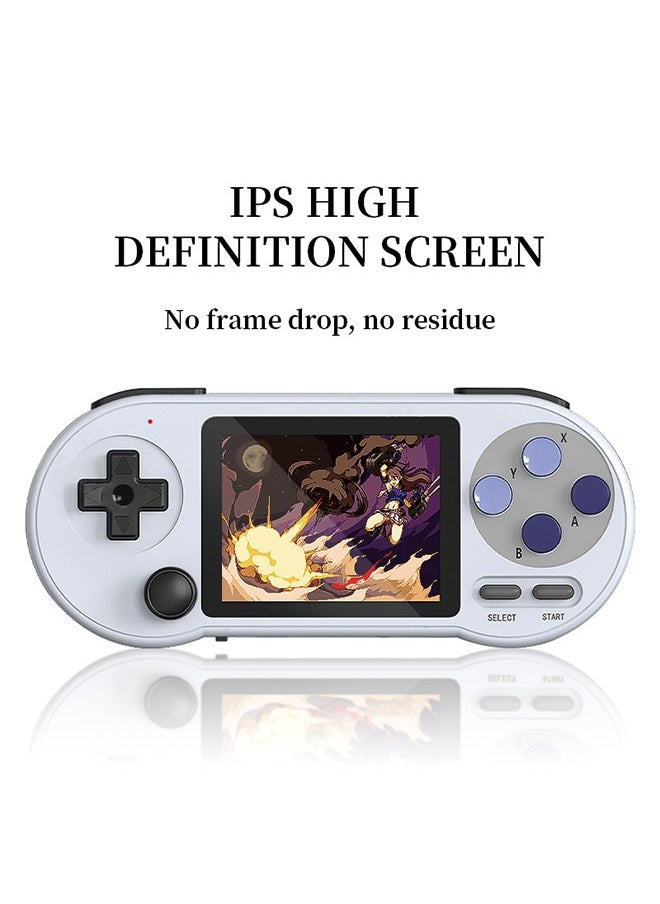 SF2000 Handheld Game Console, 3-inch IPS HD Screen Portable Handheld Nostalgic Arcade Retro Game Machine, 1500mAh Battery, Built-in 6000Games, Support 7 Emulators