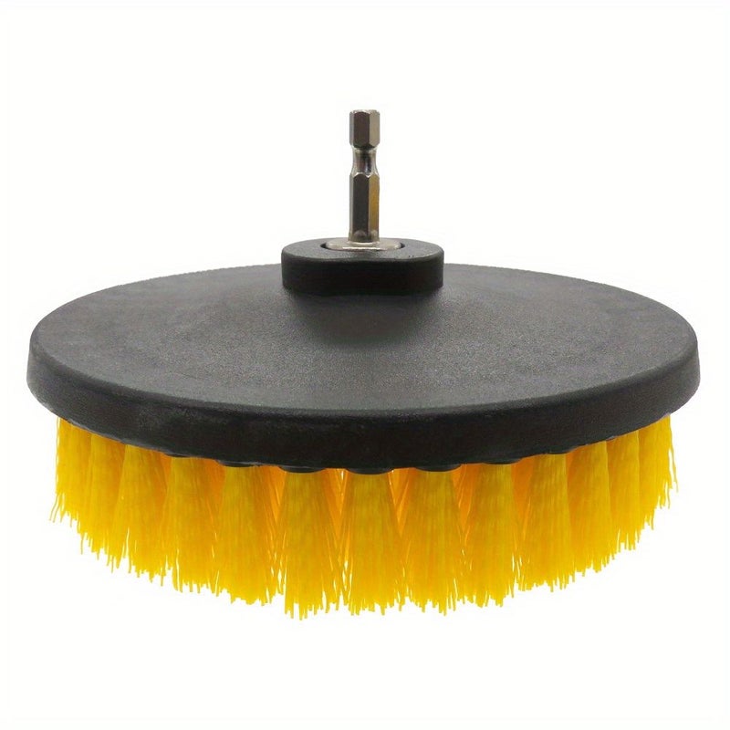 6 Inch Yellow Power Scrubber Drill Brush M14 Thread for Carpet Kitchen Bathroom - Image 3