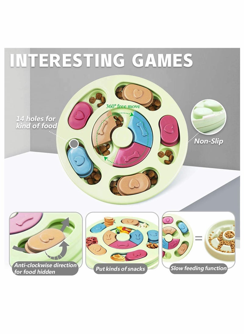 SYOSI ألعاب ألغاز للكلاب - ألعاب تفاعلية للجراء والكلاب والقطط مع موزع مكافآت لتدريب الحيوانات الأليفة وتصميم ملون يساعد في الهضم - Image 3
