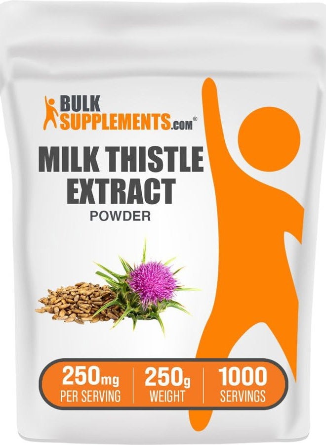BulkSupplements Pure Milk Thistle Extract Powder 250 grams (8.8 oz) Powder - Image 1
