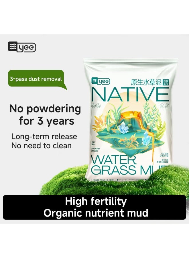 Yee Aquarium Soil Aquarium Substrate Planted Soil Fertilizer Mud Fish Tank Plants Aqua Soil for Planted Aquarium – 1.5 L - Image 3