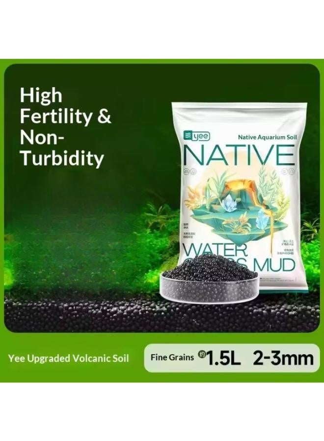 Yee Aquarium Soil - (1.5L / 3L) Aquarium Substrate Planted Soil Fertilizer Mud Fish Tank Plants Aqua Soil for Planted Aquarium - Image 3