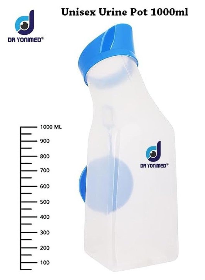 Dr Yonimed Urine Pot 1000 ml For Men & Women Autoclavable Unisex Urinal (Pack of 1) Urine Pot With Cap Urine Collector for Male, Female & Bedridden Patient Adults - Image 4