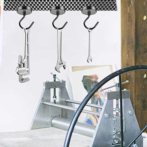 Grtard Magnetic Hooks Heavy Duty, 110 lbs Strong Magnet Hook for Cruise Cabins, Large Magnetic Hooks, Magnets with Hooks for Hanging, Cruise, Curtain, Home, Kitchen, Workplace - 4Pack - Image 5