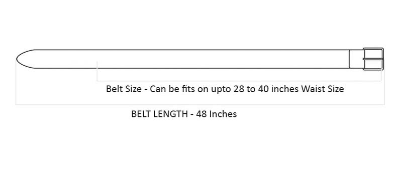 ZORO Men's Genuine Leather Belt for Men | (Formal/Casual) (BLACK 18, 40) - Image 4
