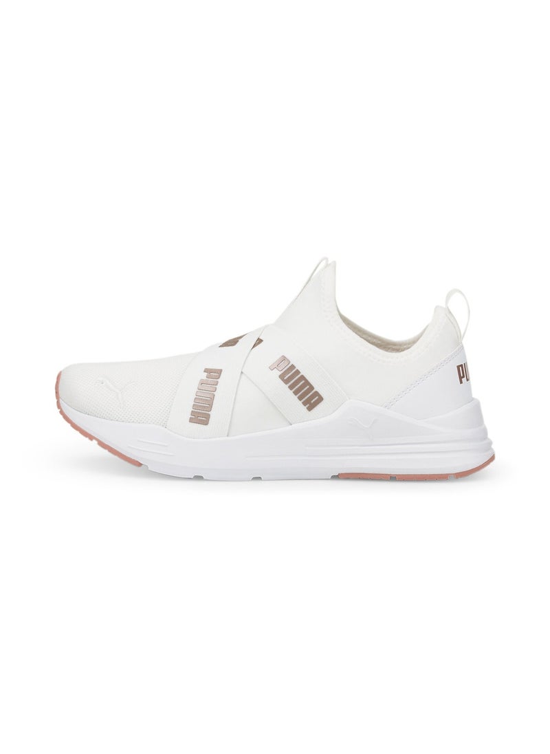 Wired Run Slip-On Womens White Trainers