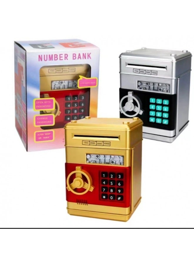 Toy/storage Can/savings Can - Turtle Flower Pot-Color:Music Automatic Money Roll Fingerprint Password With Light Backpack Piggy Bank-5 - Image 2