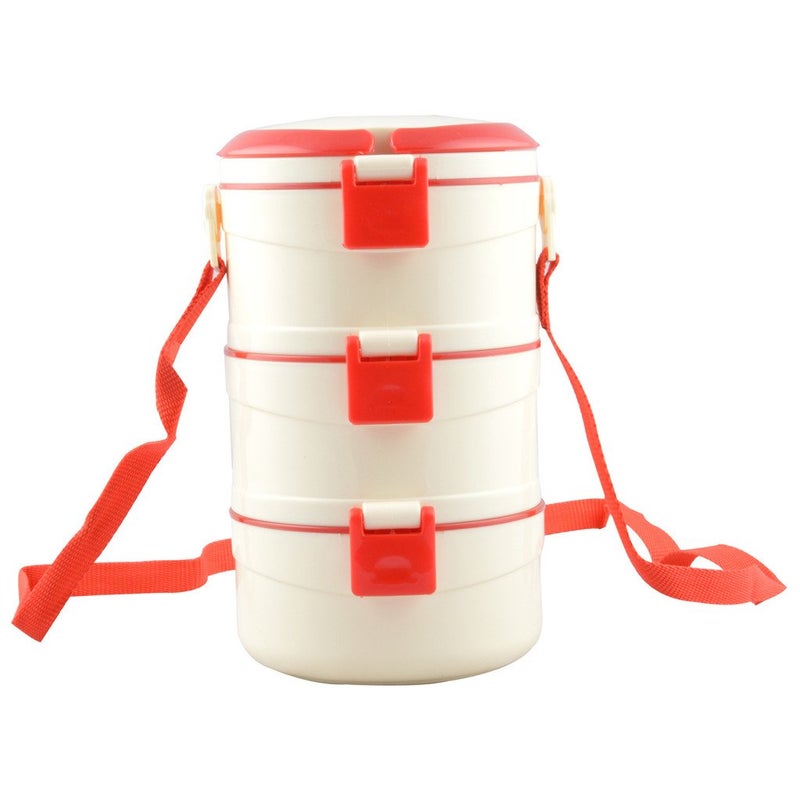 Cello CELLO Plastic Merit 3 Insulated Food Carrier, Red, 500 milliliter  - Image 1