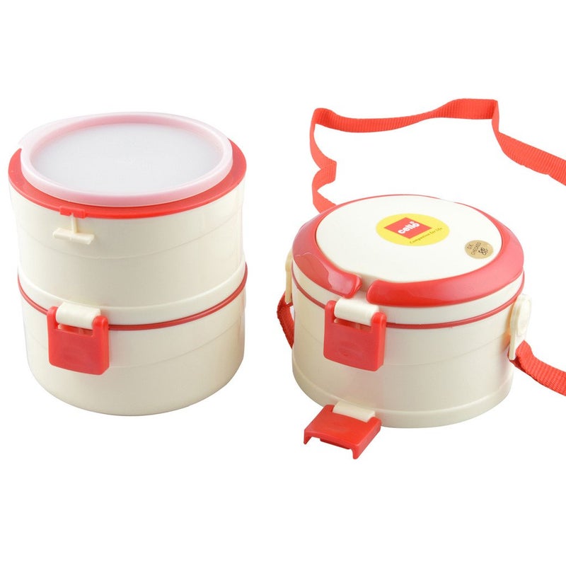Cello CELLO Plastic Merit 3 Insulated Food Carrier, Red, 500 milliliter  - Image 2