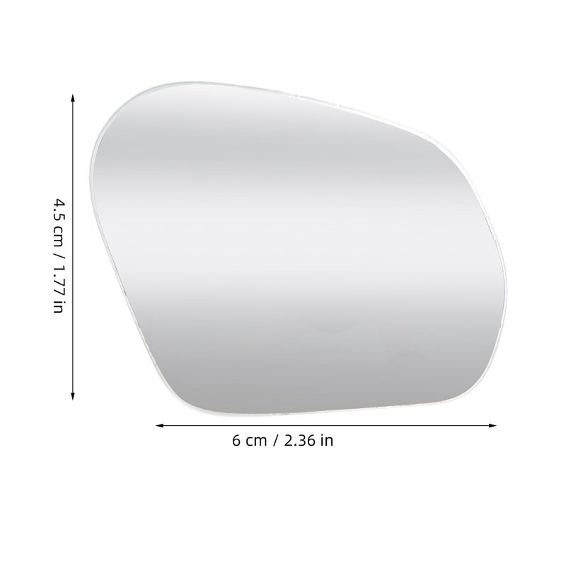 Suction Cup Car Blind Spot Mirrors 2PCS Silver Round Auxiliary Rearview Side Mirrors - Image 3