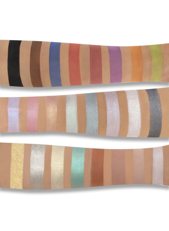 Klara Cosmetics 24 Eyeshadow Palette - Eye Makeup Palette with Matte, Shimmer and Metallic Finishes - Face Makeup Palette - Malibu - 2.5 oz - Image 2