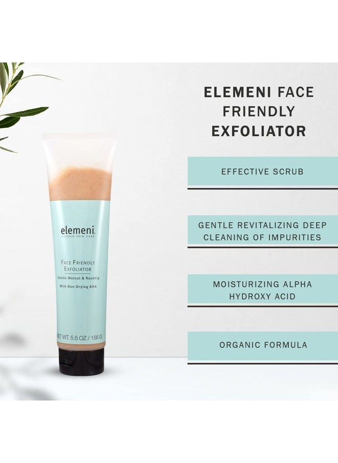 Max Green Alchemy elemeni Skin Care Face Friendly Exfoliator - Organic Face Scrub for Men and Women | Facial Cleanser & Revitalizing Deep Cleaning Face Mask with Moisturizing Alpha Hydroxy Acid | 5.5 OZ Vegan Friendly  - Image 4