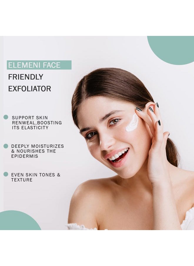 Max Green Alchemy elemeni Skin Care Face Friendly Exfoliator - Organic Face Scrub for Men and Women | Facial Cleanser & Revitalizing Deep Cleaning Face Mask with Moisturizing Alpha Hydroxy Acid | 5.5 OZ Vegan Friendly  - Image 3