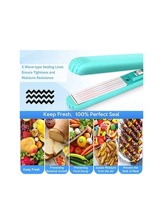 NObranded - Portable Food Bag Heat Sealer Machine, (Blue-01) - Image 1