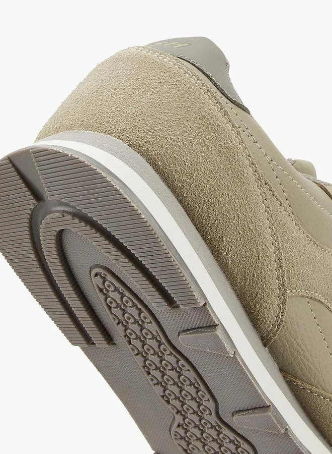 Dash BEIGE Panelled Lace-Up Sneakers for Men | Best Price UAE