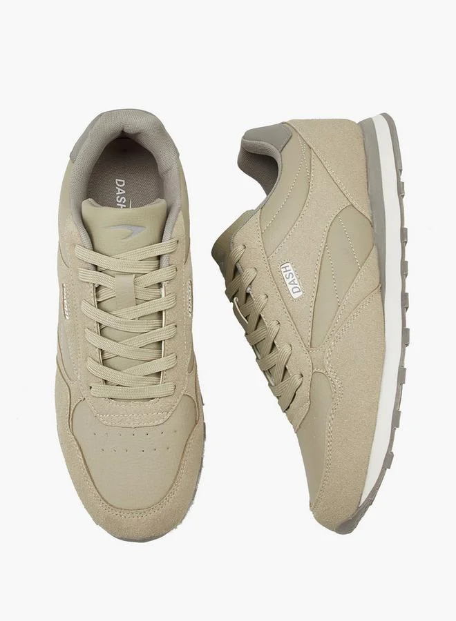 داش Panelled Lace-Up Sneakers