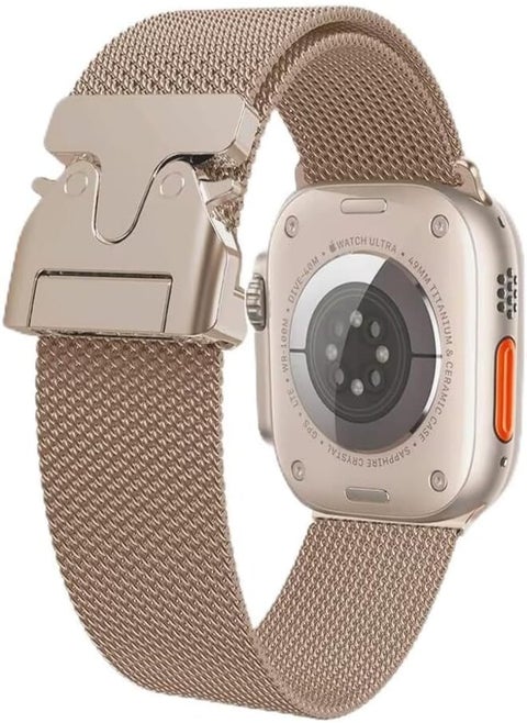 Next Store Premium Titanium Milanese Loop Watch Band Compatible with iWatch Series 1/2/3/4/5/6/7/8/9/10/Ultra/Ultra2 Size 42/44/46/49 - Adjustable Magnetic Strap, Luxury Design, Unmatched Durability