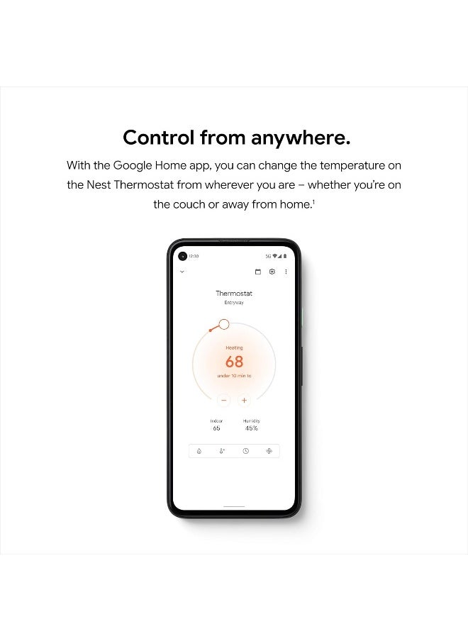 Nest - Google Nest Thermostat - Smart Thermostat for Home - Programmable Wifi Thermostat - Sand - Image 1