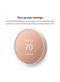 Nest Google Nest Thermostat - Smart Thermostat for Home - Programmable Wifi Thermostat - Sand  - Image 2