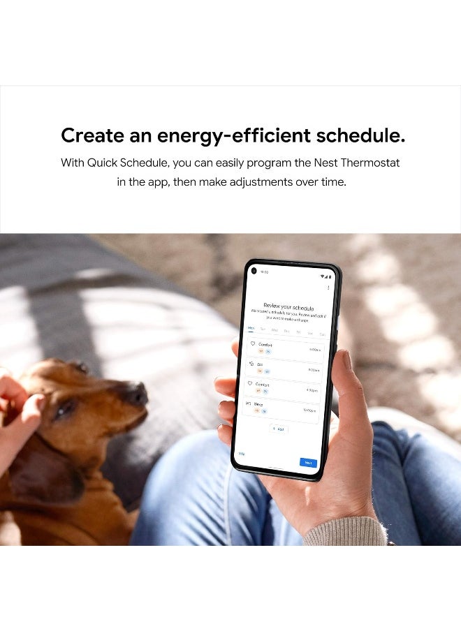 Nest - Google Nest Thermostat - Smart Thermostat for Home - Programmable Wifi Thermostat - Sand - Image 1